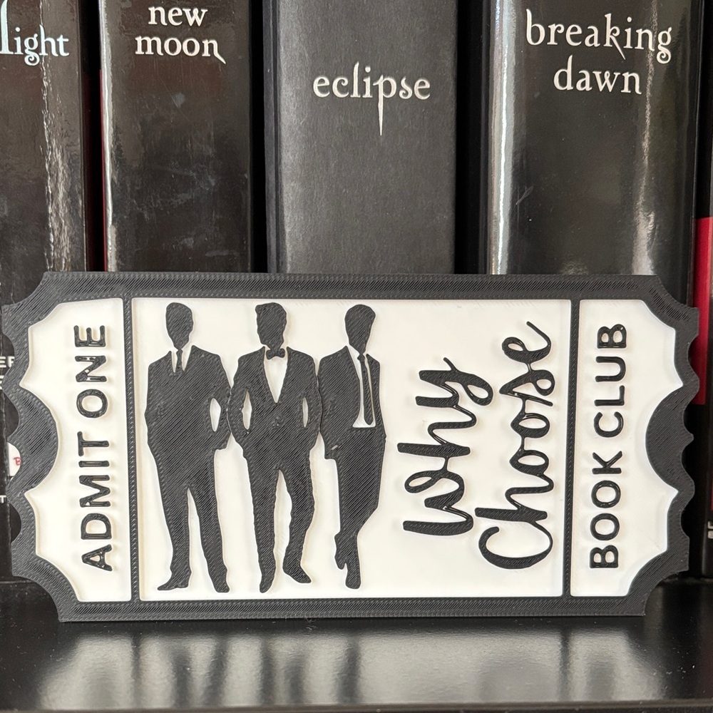 Why Choose Book Club Lifetime Membership Ticket Sign